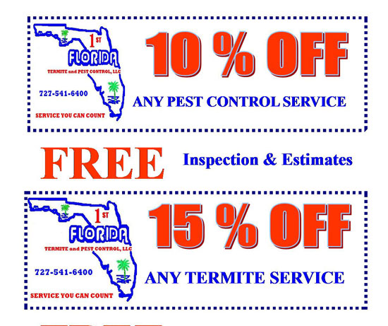 Save money on termite and pest control with these coupons!